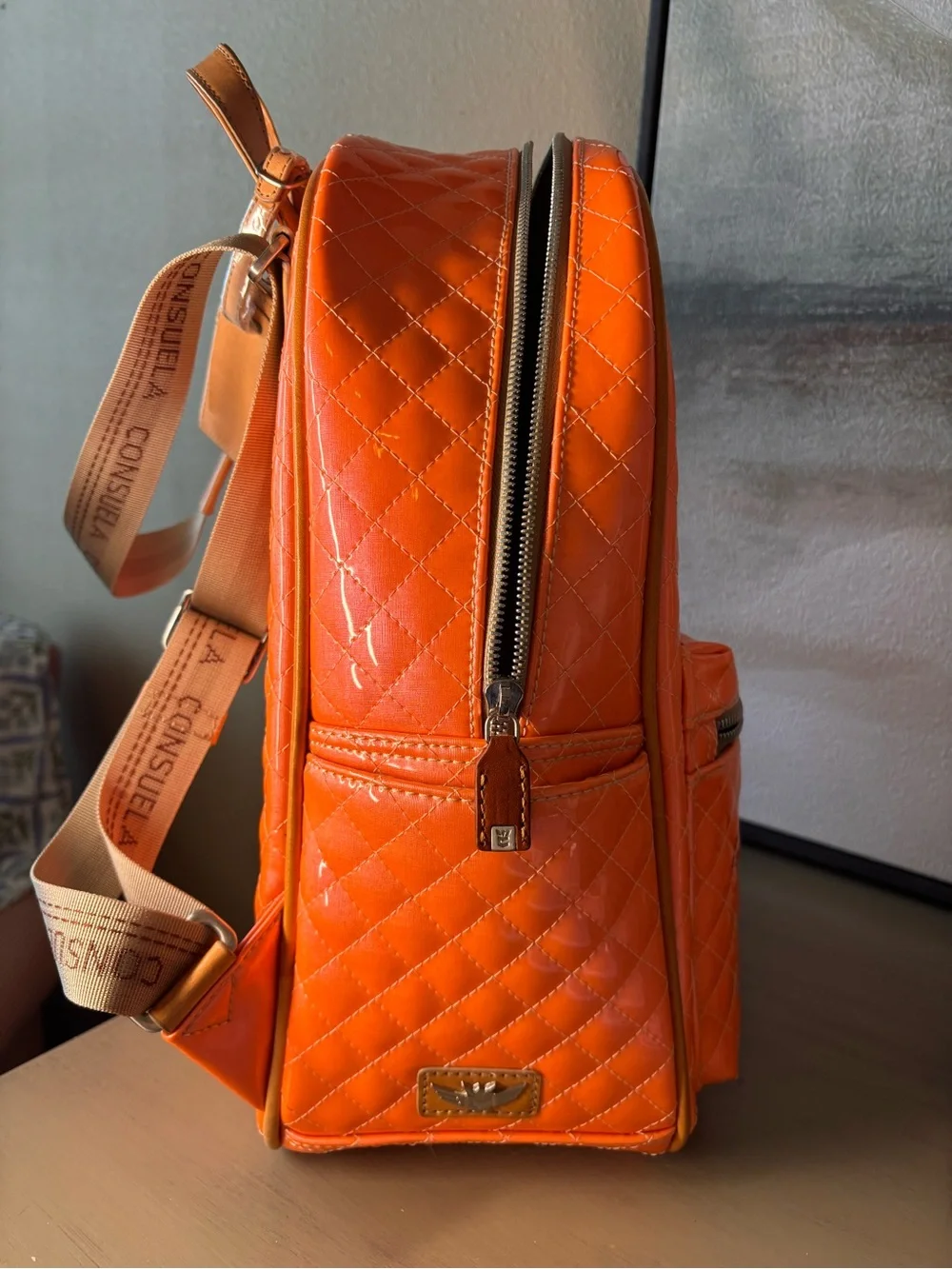 NWT RARE Consuela Tangerine Dream Candy Crush Quilted Backpack - Brand New!